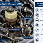 علت نشتی روغن هیدرولیک فرمان خودرو